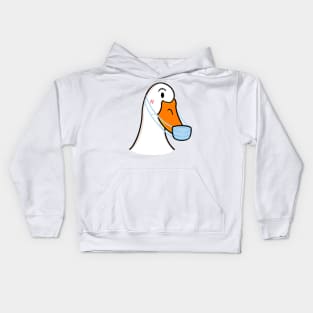 Duck Mask Funny Kids Hoodie